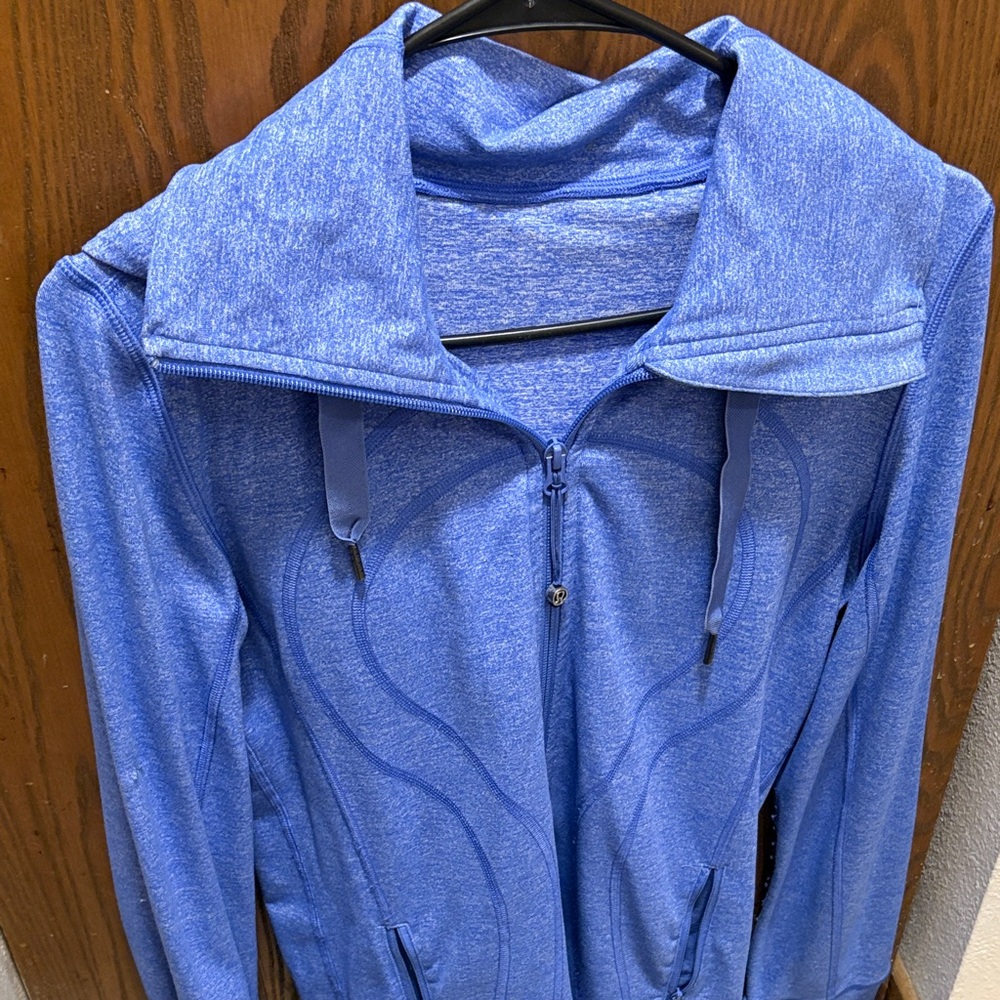 Blue Zip-Up Lululemon size 8